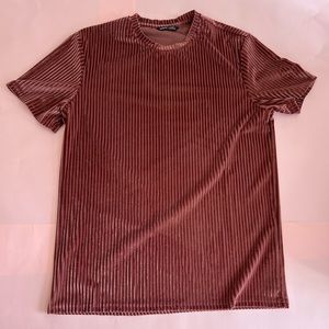 velvet ribbed tee
